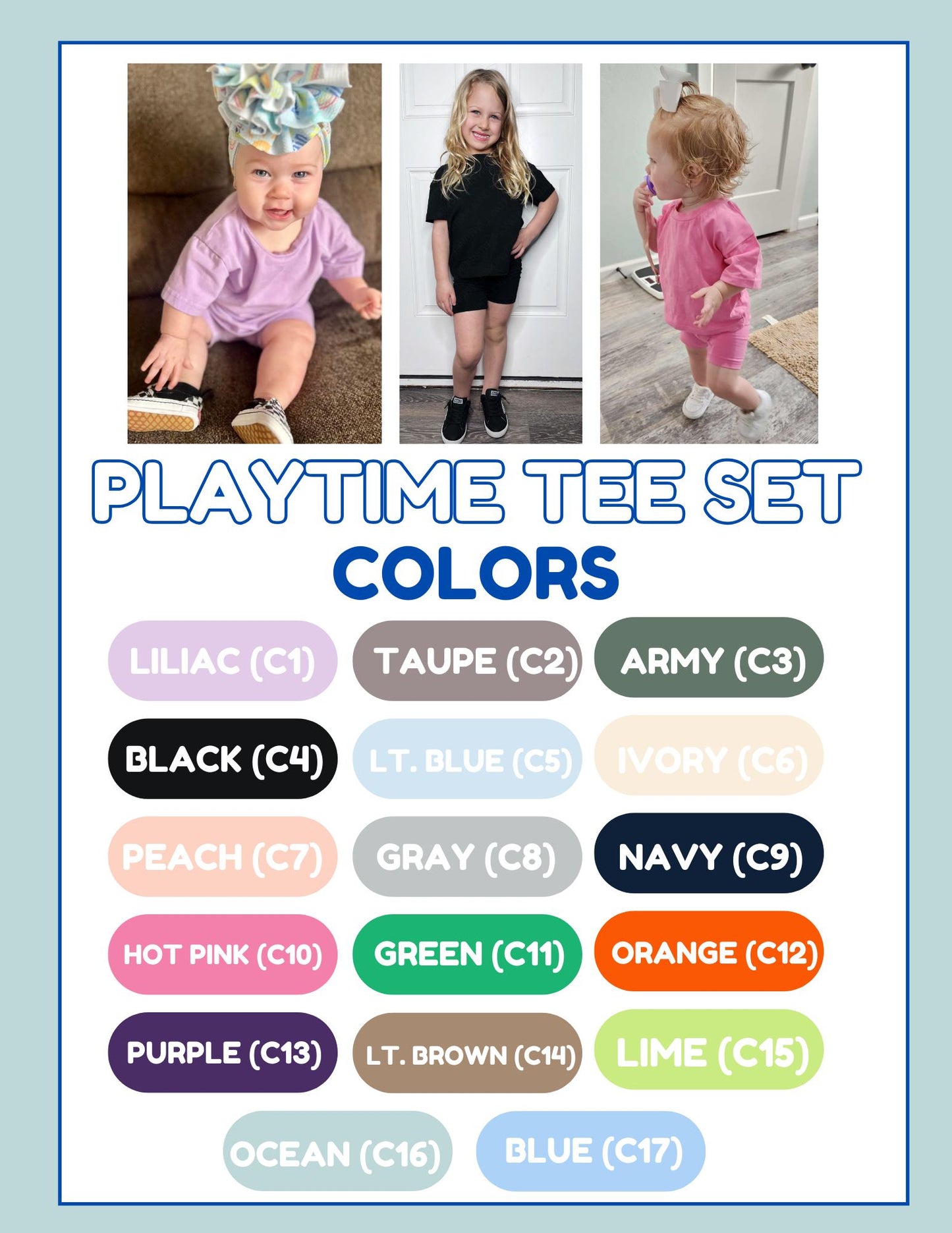 PREORDER: Perfect Playtime Tee and Short Set RERUN 3.2.26