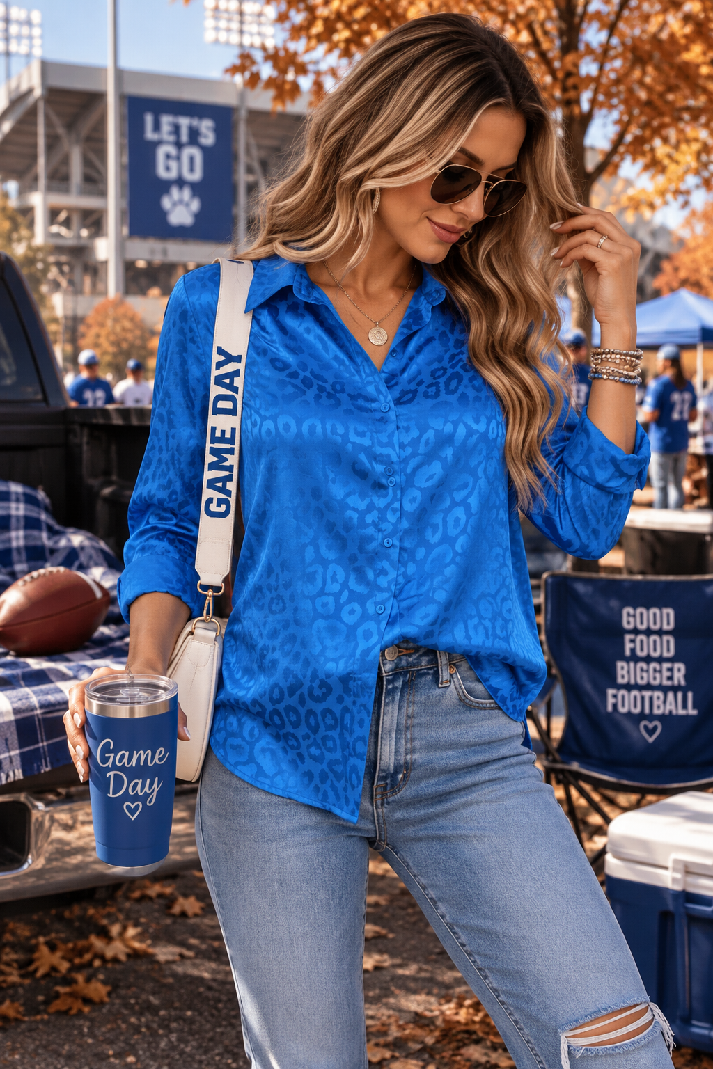PREORDER: The Sienna Satin Leopard Blouse 9.28.26
