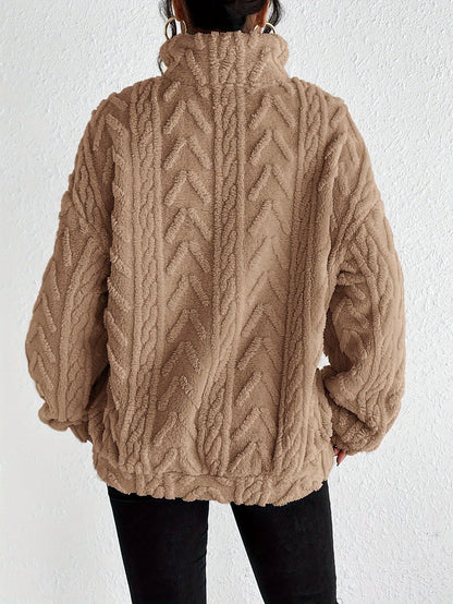 RTS: Mattie Textured Zip top