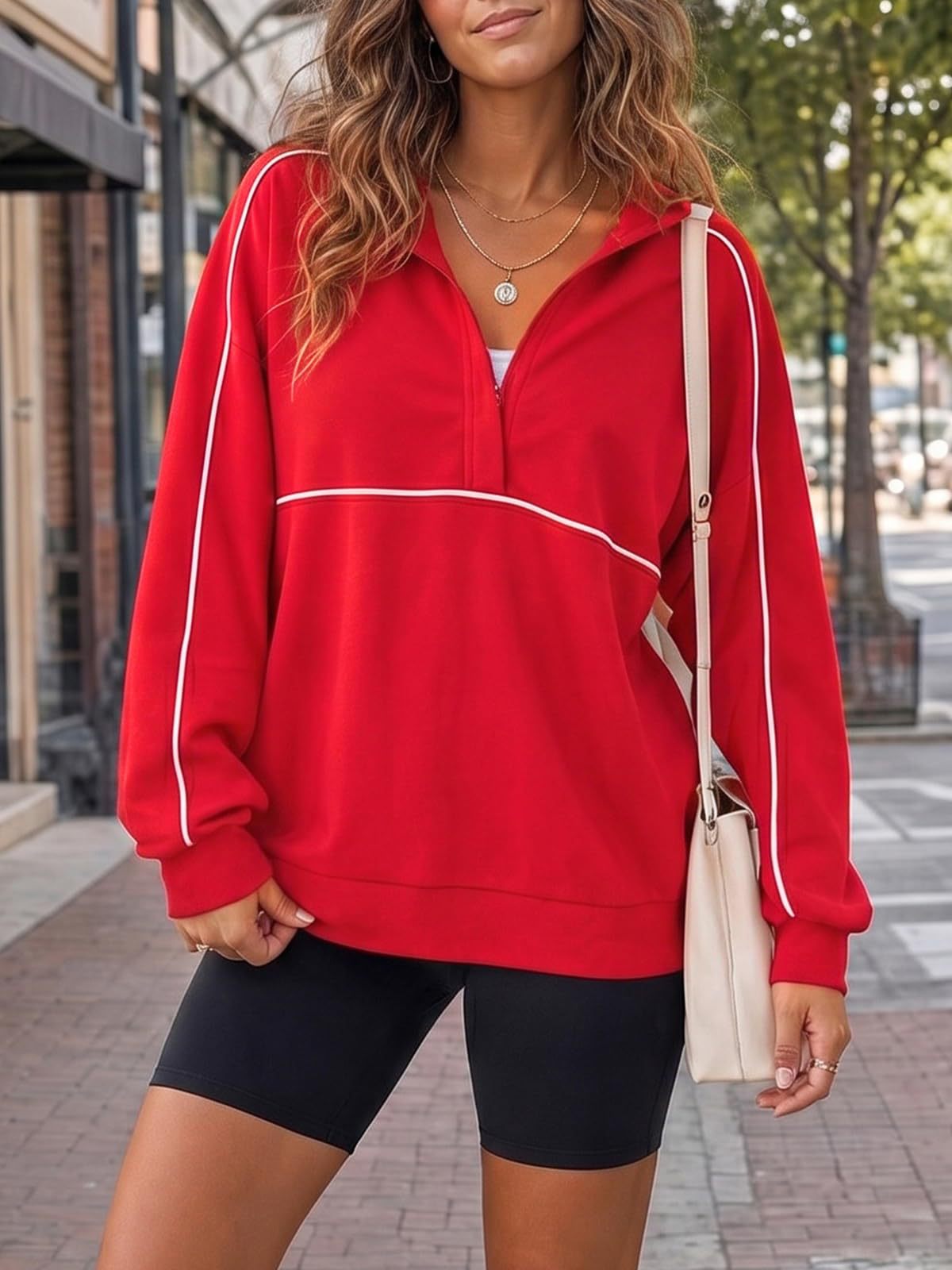 PREORDER: Piped Quarter Zip Pullover  7.20.26