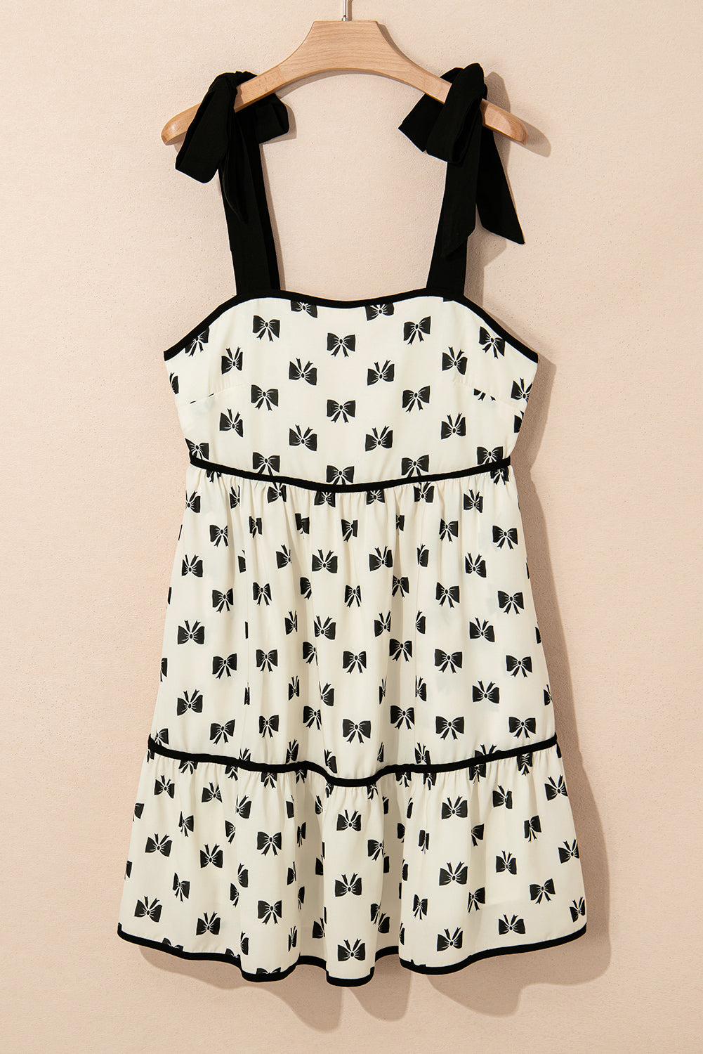 RTS: Black and White Bow Dress