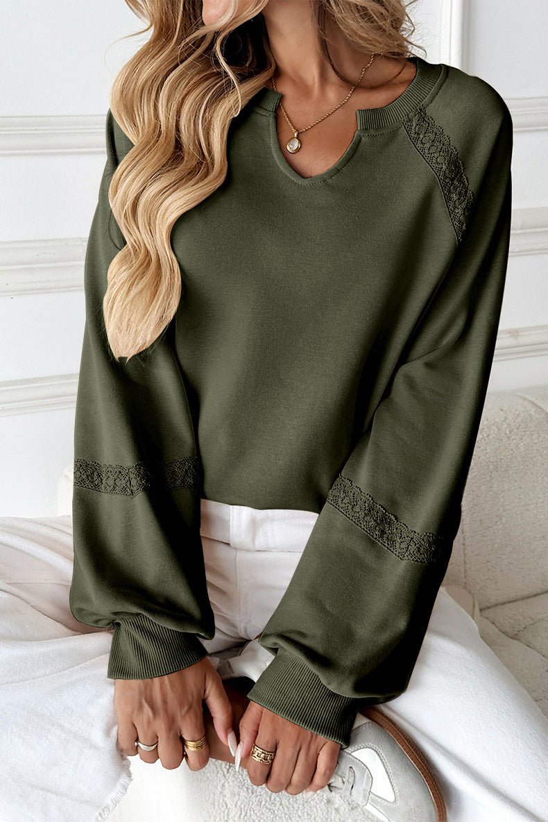 PREORDER: Allie Lace Detail Sweater 9.22.25