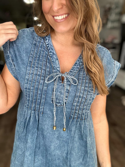 RTS: The Candace Denim Dress