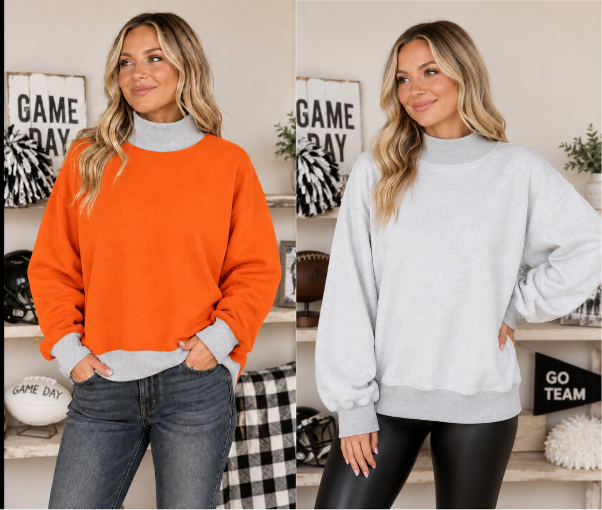 PREORDER: Custom Reversible Mock Neck Sweaters – NEW Colors 9.14.26