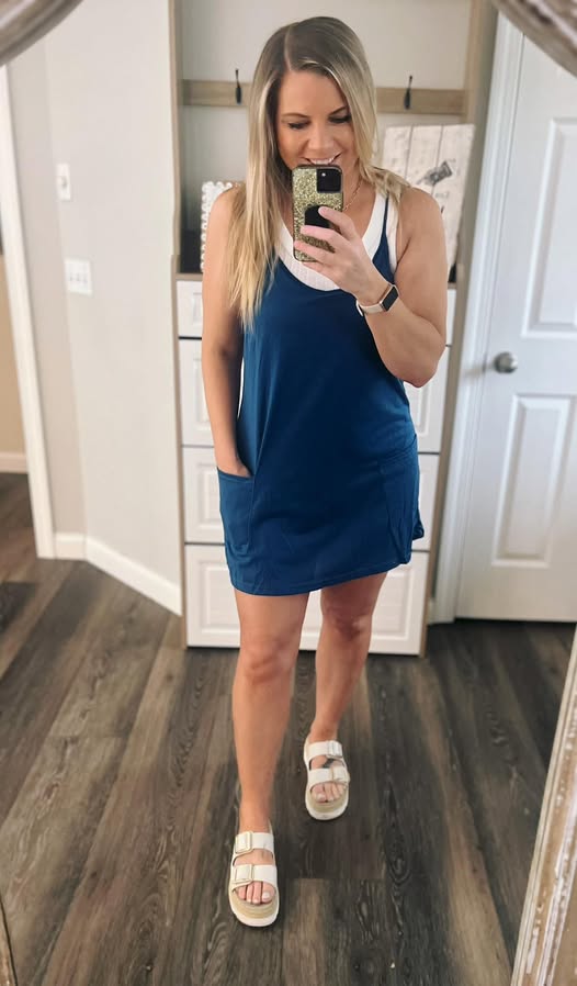 RTS: The Leslie Racerback Skort Romper