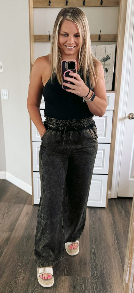 rts Zenana Branded drawstring pant