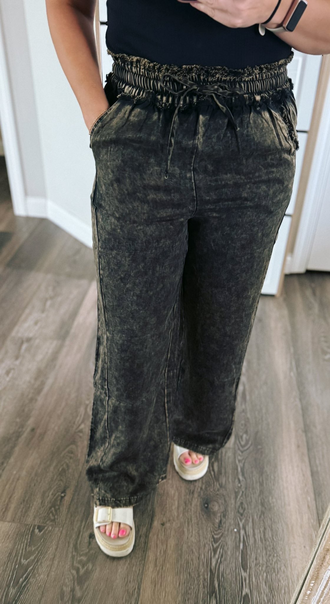 rts Zenana Branded drawstring pant