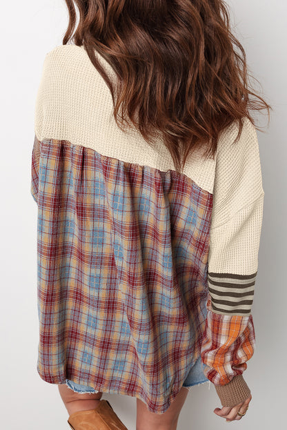 RTS: Saavy Flannel Block Long Sleeve