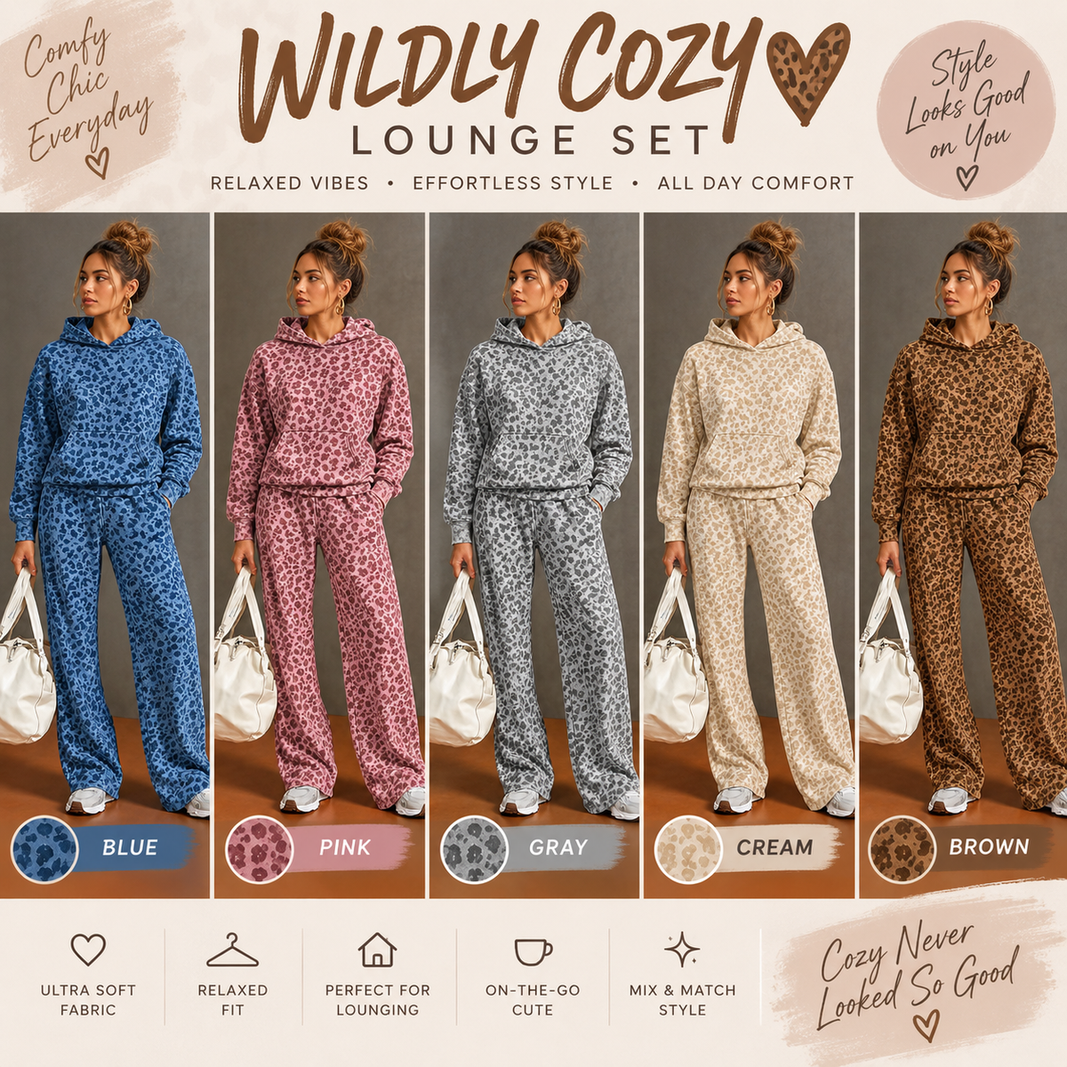 PREORDER: Wildly Cozy Lounge Set  9.14.26
