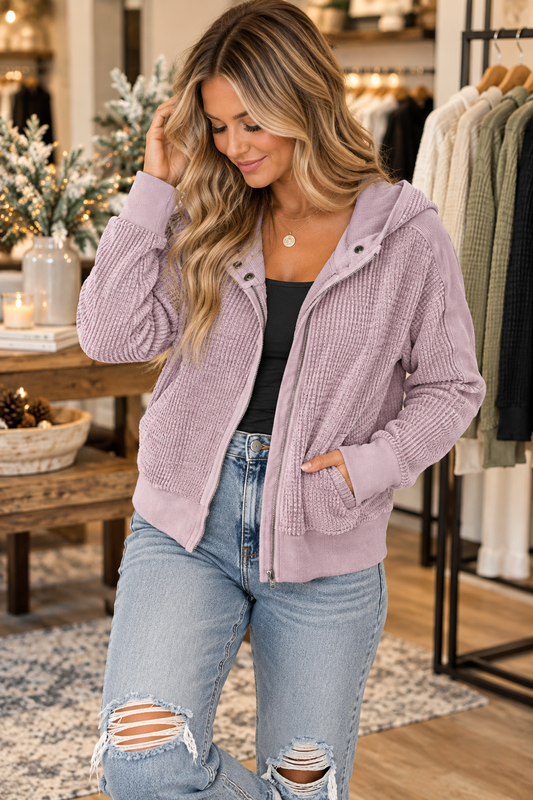 PREORDER: Re-run Lucia Waffle Zip  11.2.26 OSYM