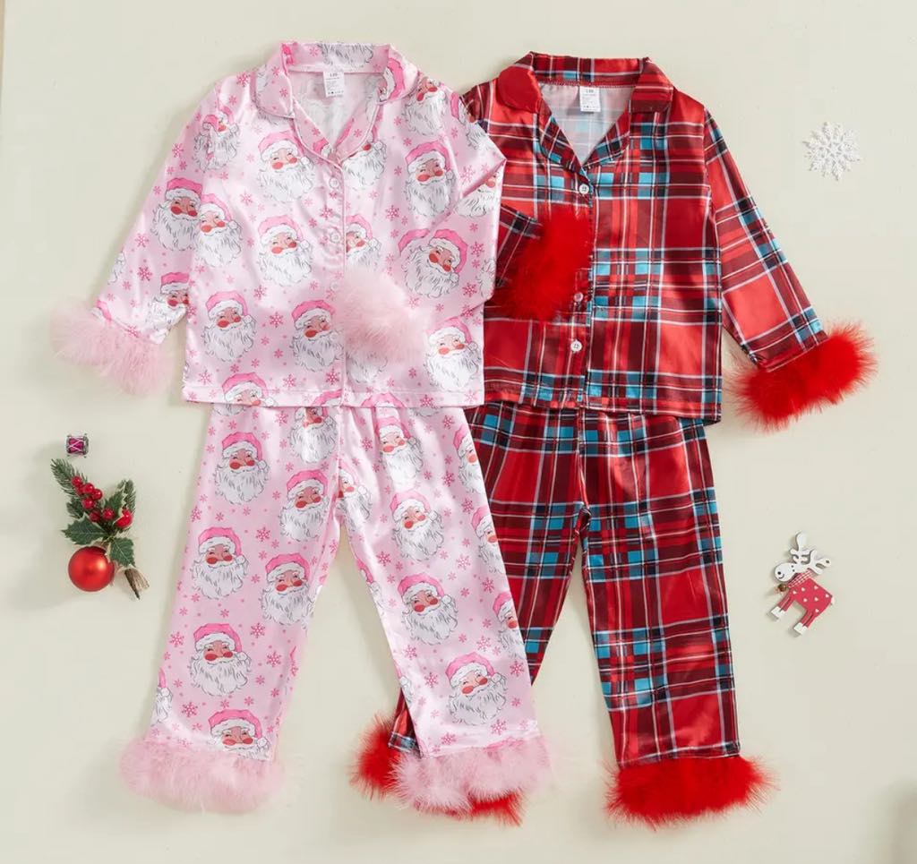 PREORDER: Silky and Fuzzy Santa/Plaid PJs 11.4.24