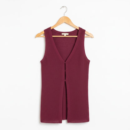 RTS: ZENANA Hood Eye Sweater Layering Vest