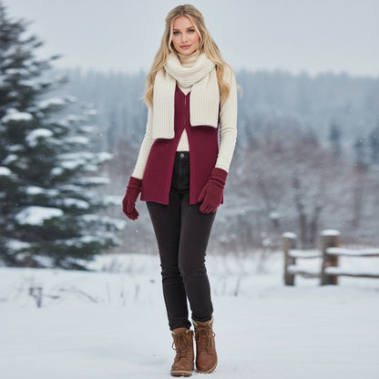 RTS: ZENANA Hood Eye Sweater Layering Vest