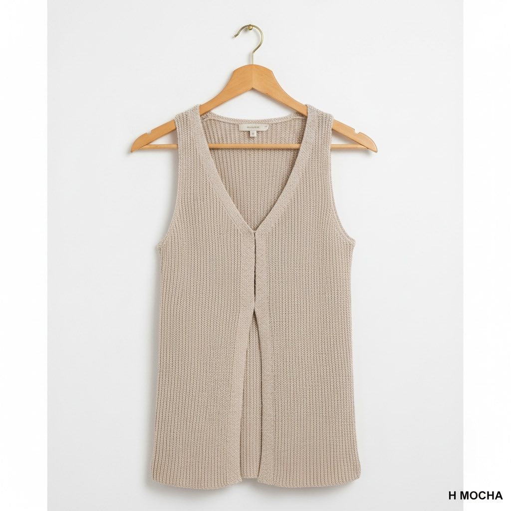 RTS: ZENANA Hood Eye Sweater Layering Vest
