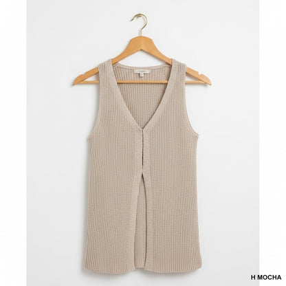 RTS: ZENANA Hood Eye Sweater Layering Vest