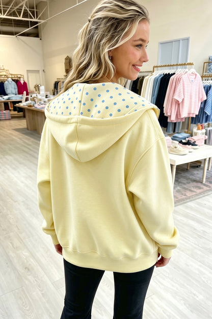 PREORDER: The Olivia Polka Dot Zip-Up 10.26.26