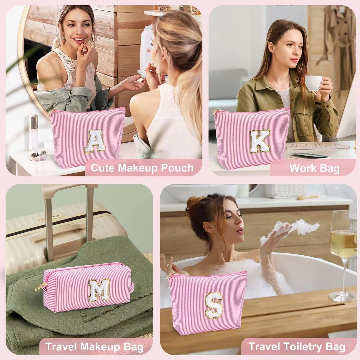 RTS: Personalized Initial Makeup Bag