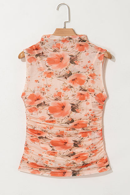 RTS: Women's Floral Mesh Top