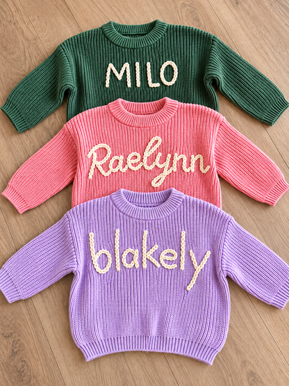 PREORDER: Custom Chunky Knit Oversized Sweater RERUN 11.2.26