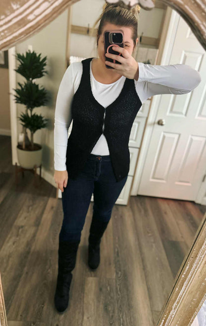 RTS: ZENANA Hood Eye Sweater Layering Vest