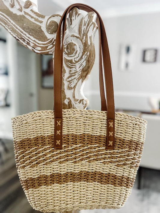 RTS: Weaved Straw Tote-
