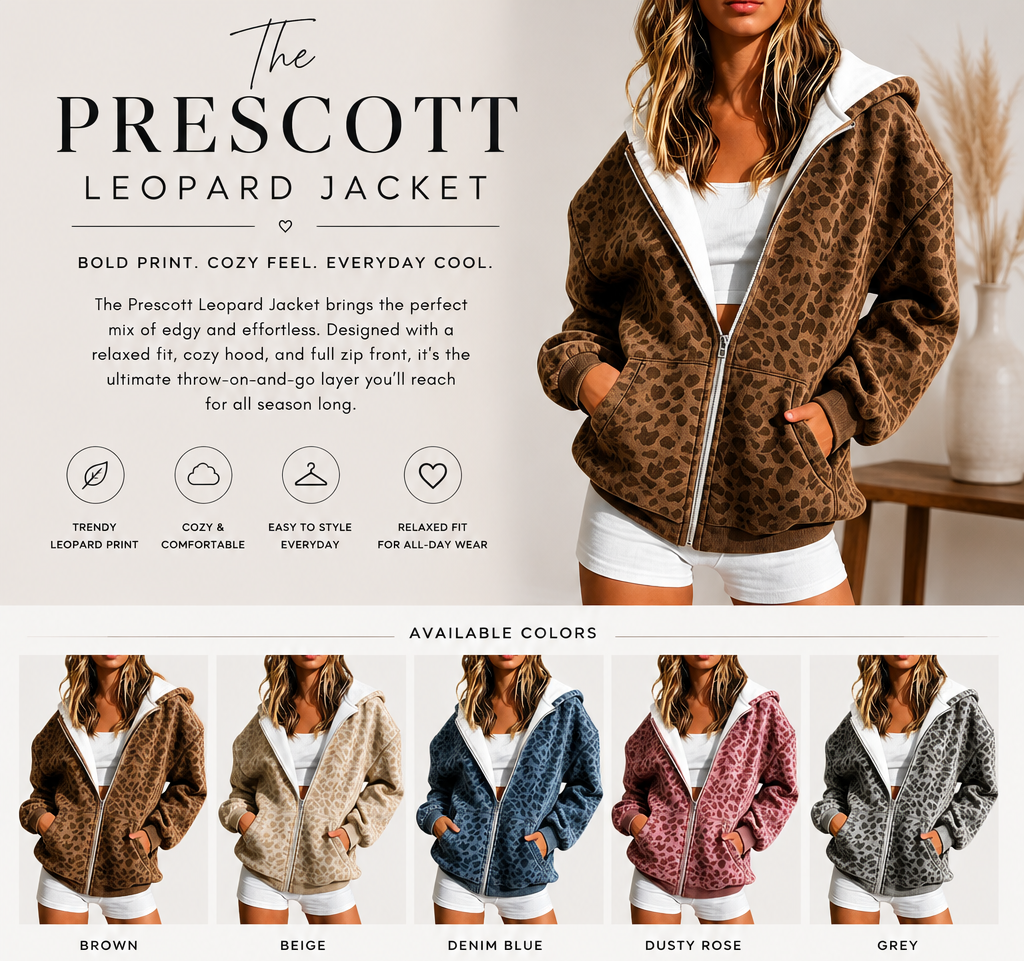 PREORDER: The Prescott Leopard Jacket 9.8.26