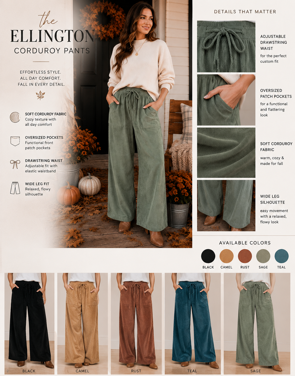 PREORDER: The Ellington Corduroy Pants 8.31.26
