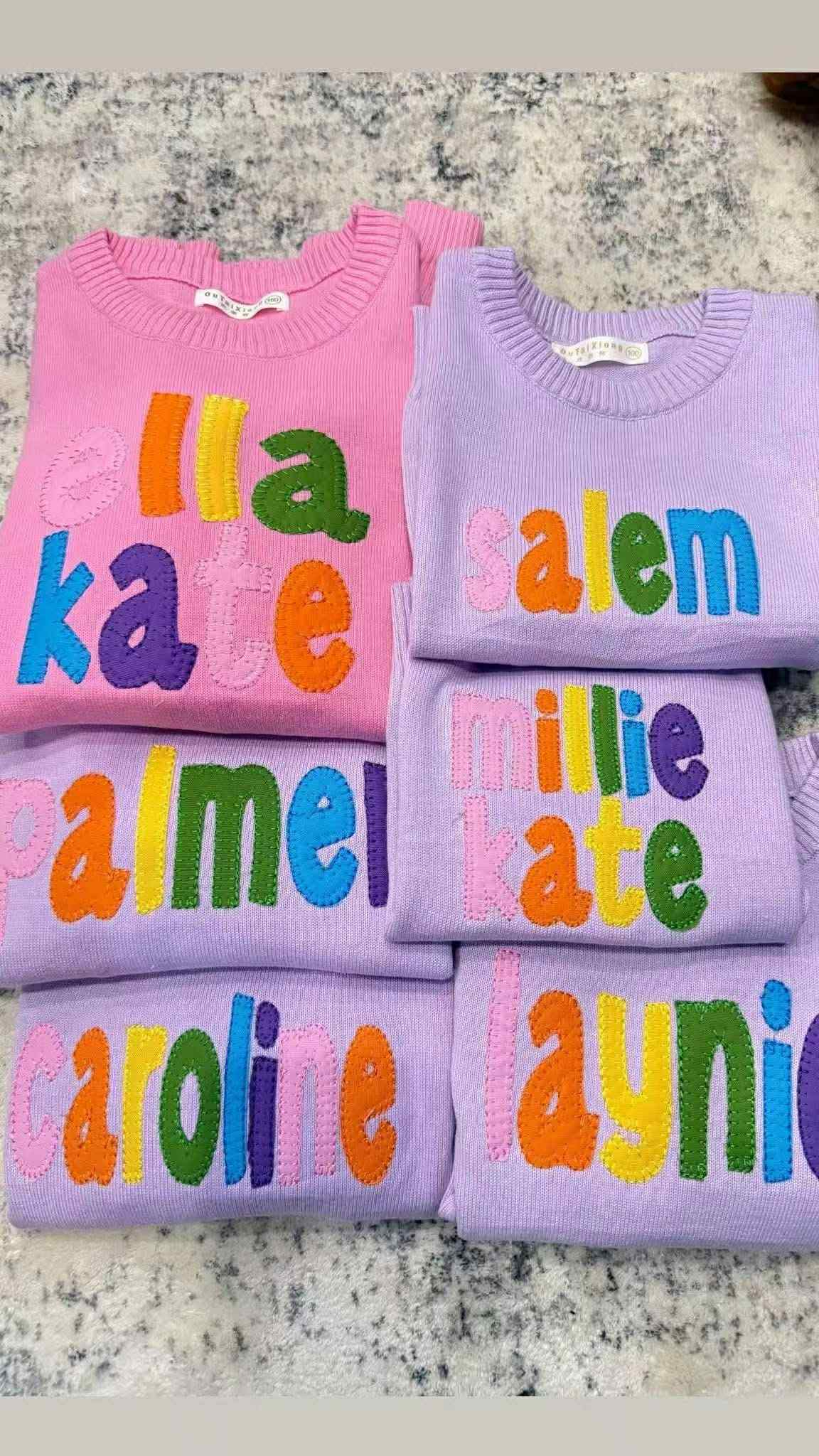 PREORDER: Rainbow Embroidered Sweater RERUN 3.2.26