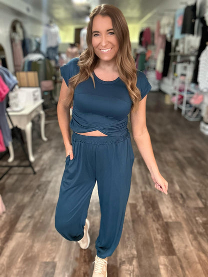 RTS: The Cami Wrap Hemline Top and Pant Set