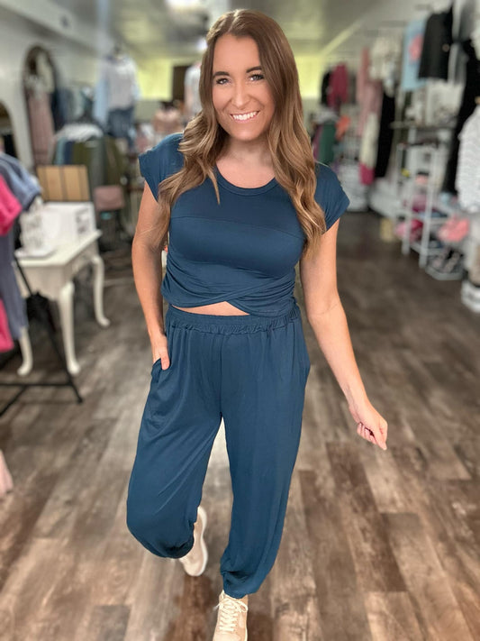 RTS: The Cami Wrap Hemline Top and Pant Set