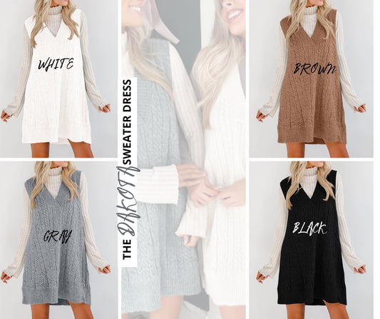 PREORDER: Dakota V sweater dress 9.22.25