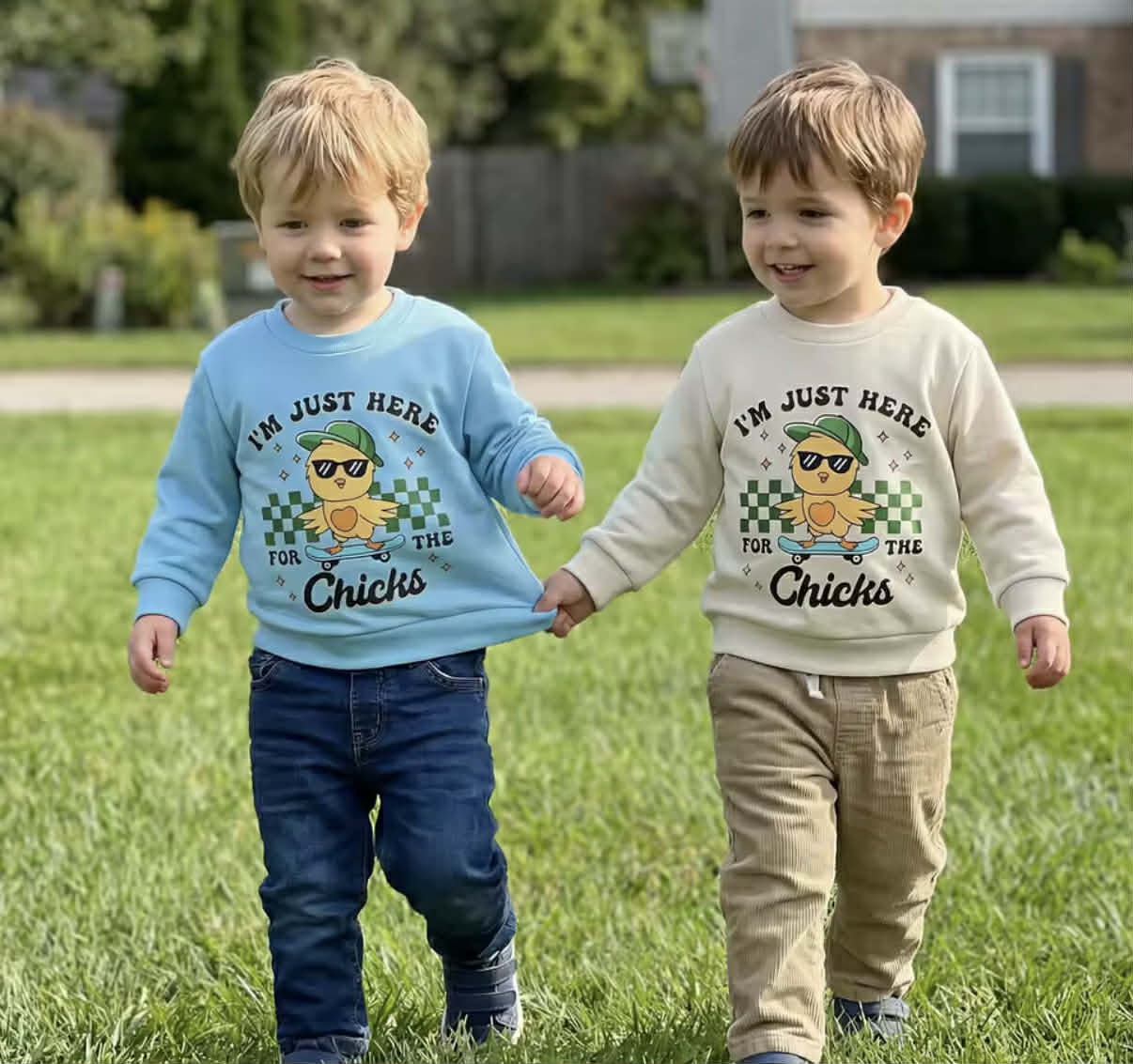 PREORDER: Boys Dino & Chick Graphic Crewnecks 3.9.26 osym