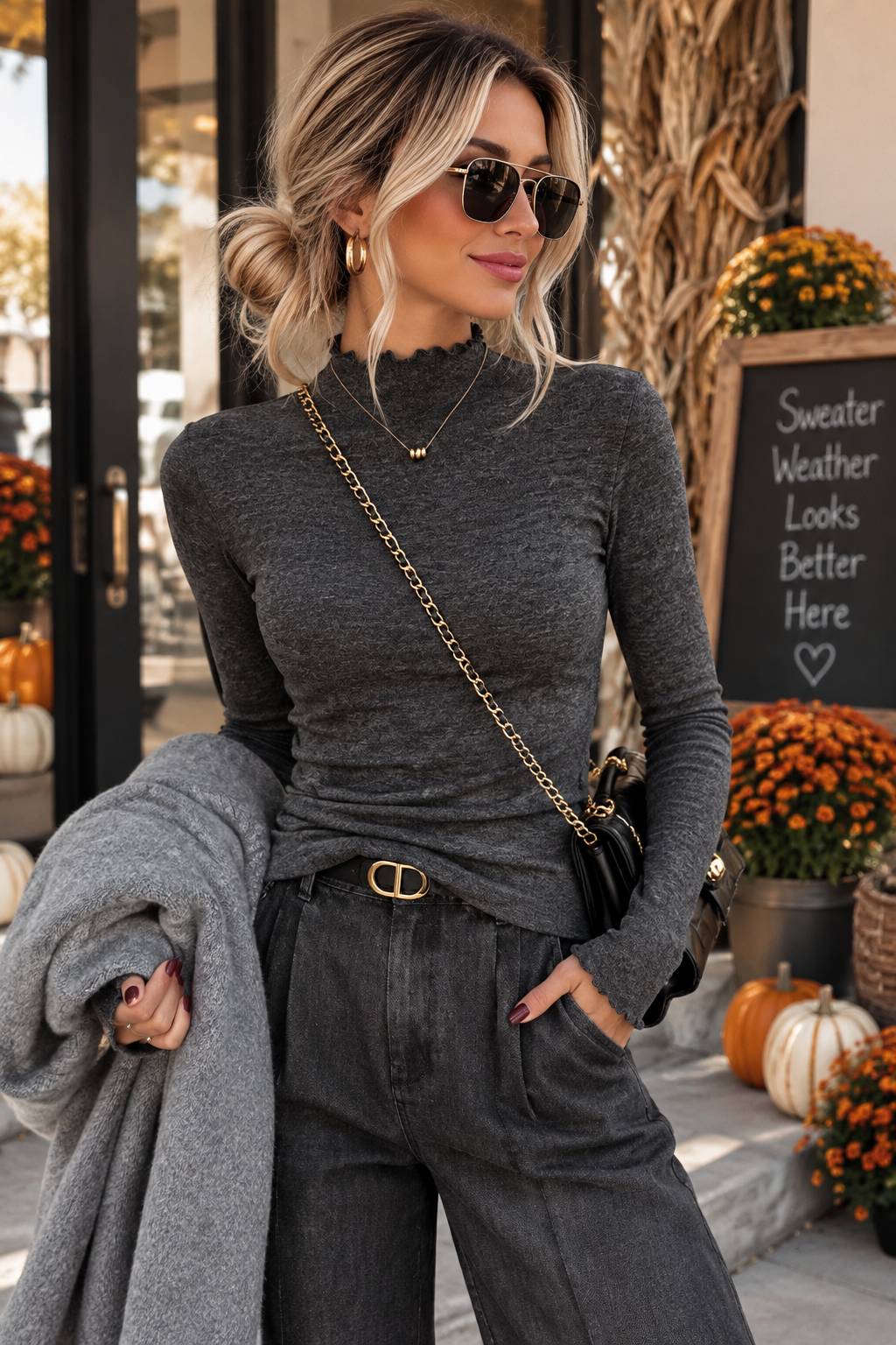 PREORDER: The Hadley Ribbed Mock Neck 9.21.26