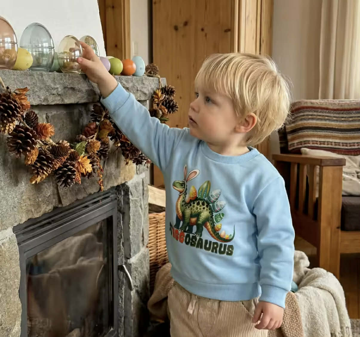 PREORDER: Boys Dino & Chick Graphic Crewnecks 3.9.26 osym