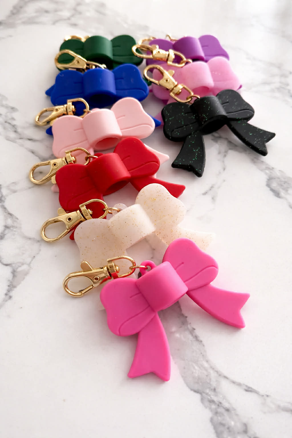 RTS :Keychain Lip Balm Bow Topper Only!