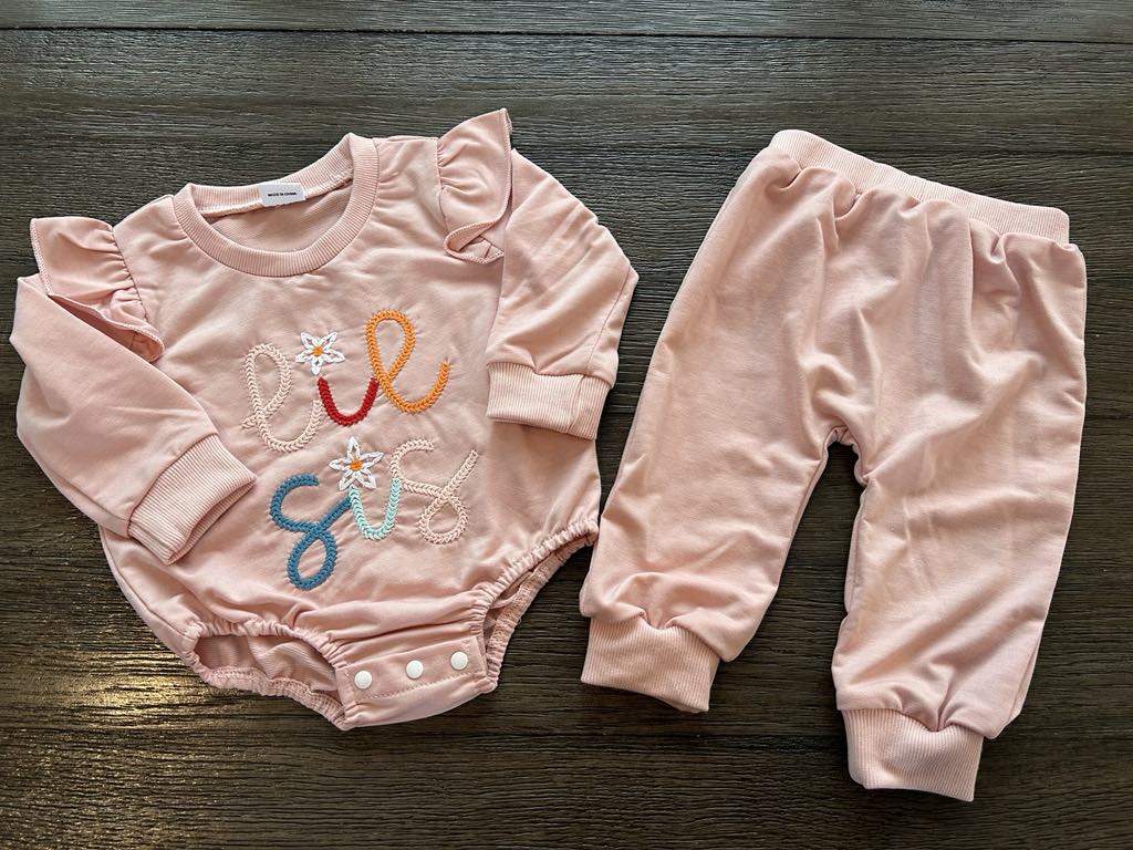 RTS: LiL Sis embroidered set
