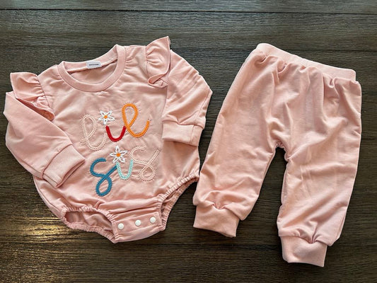 RTS: LiL Sis embroidered set