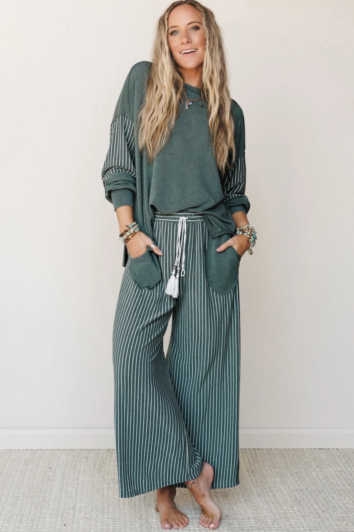 PREORDER: Stripe Lounge Set  (High Quality) 8.31.26