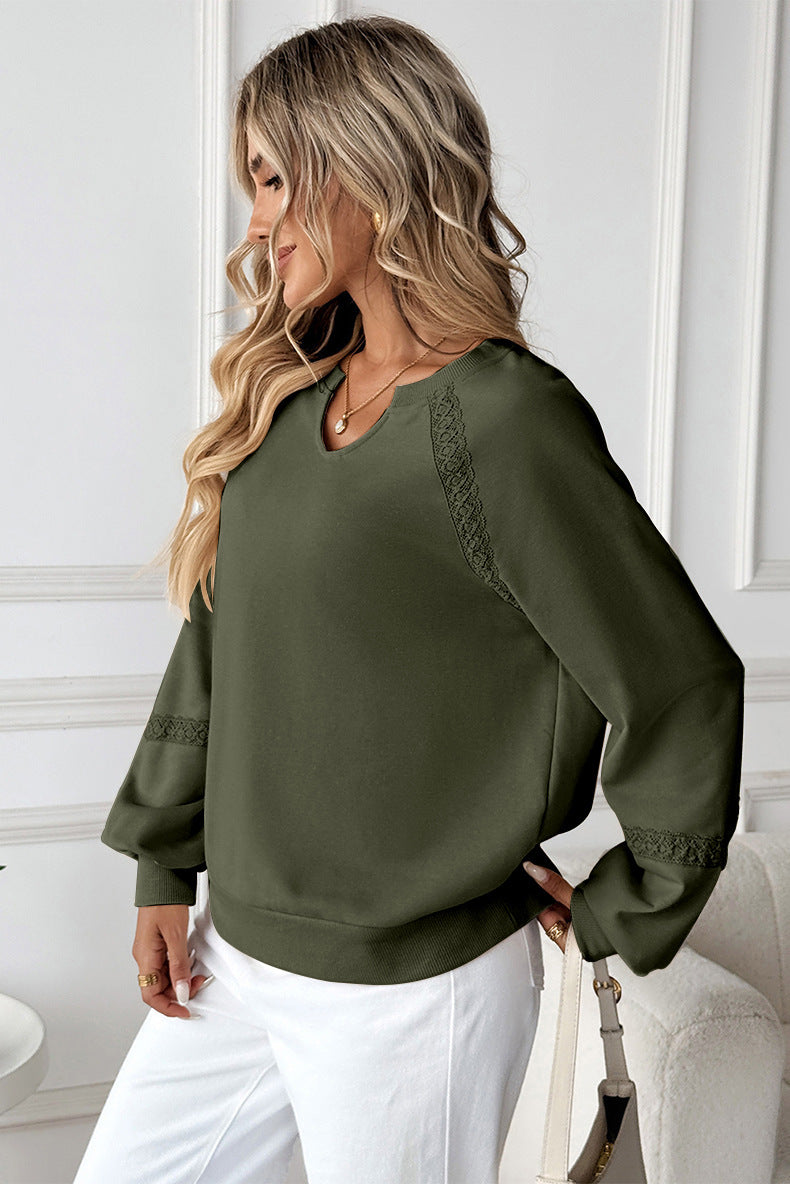 PREORDER: Allie Lace Detail Sweater 9.22.25