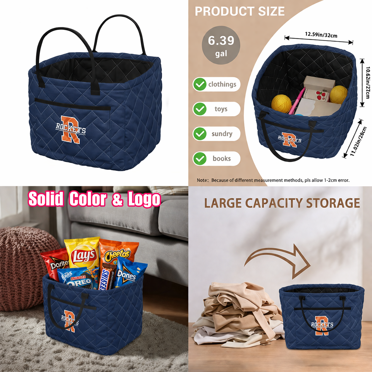 PREORDER: Custom Quilted Basket (Solid + Logo) 5.11.26 osym
