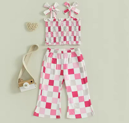 RTS: The Checker Smocked Top and Bell Set