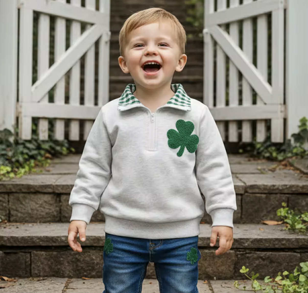PREORDER: Little Lucky Shamrock Pullover 1.19.26 osym