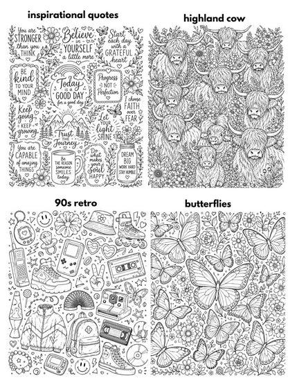 PREORDER: Custom Coloring Blanket (Premade Designs)  RERUN 9.28.26