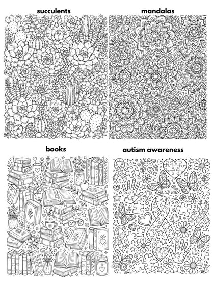 PREORDER: Custom Coloring Blanket (Premade Designs)  RERUN 9.28.26