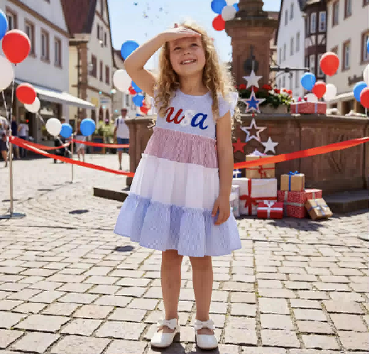 RTS: Faithful Red, White, Blue Dress
