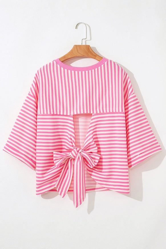 PREORDER: Striped Callie Bow top 1.19.26