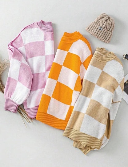 PREORDER: Cozy Checker Sweater RERUN 9.28.26