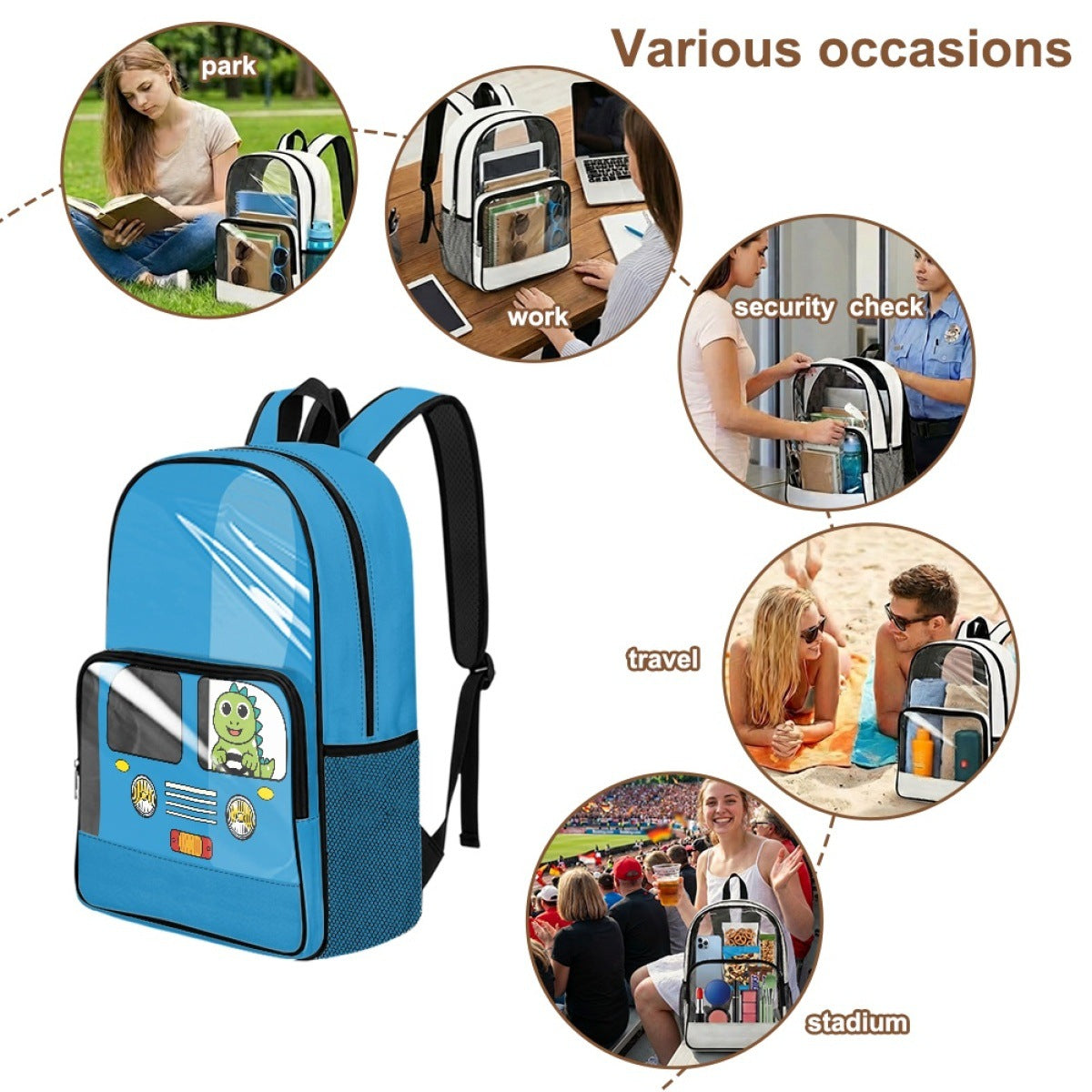 PREORDER: Custom Transparent Backpacks 7.6.26