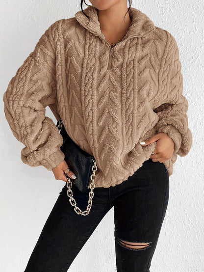 RTS: Mattie Textured Zip top