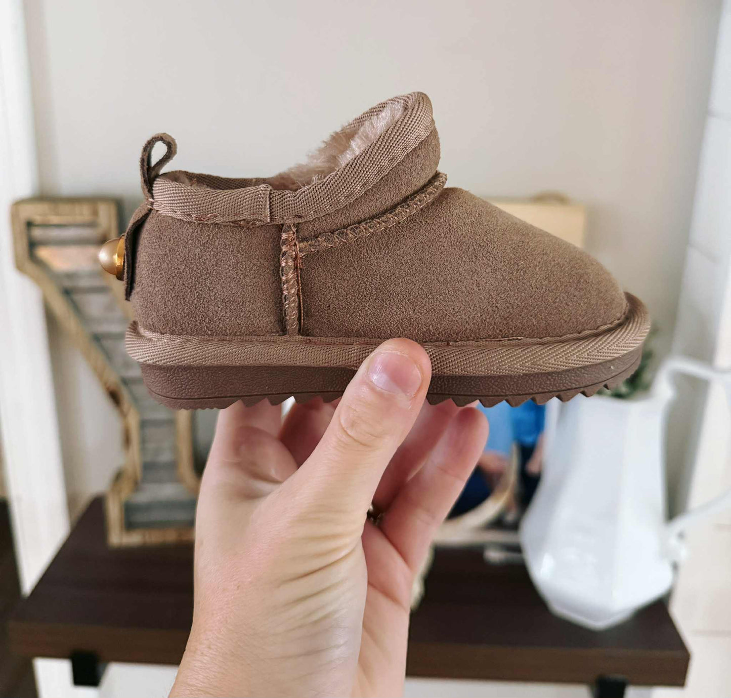 PREORDER: Faux Fur and Suede Mini Shortie Boots (SIZES 5.5-13) BESTSELLER 1.19.26